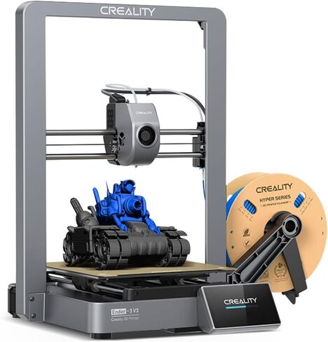 Official Creality Ender 3 V3 3D Printer with 600mm/s Printing Speed, Upgraded with Core XZ Motion System Clog-Free Extrusion 60W 300℃ Hotend Heater Auto Leveling Build Volume 8.66x8.66x9.84 inch in Saudi Arabia