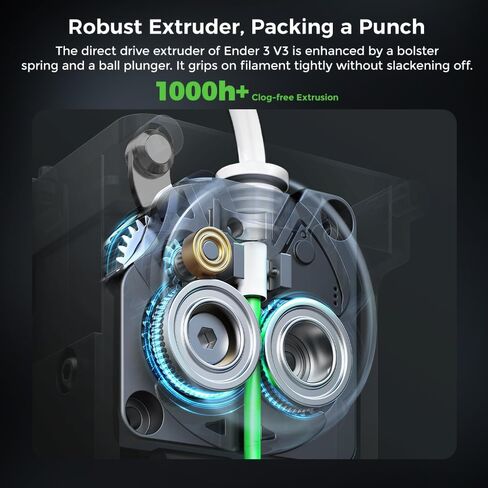 Official Creality Ender 3 V3 3D Printer with 600mm/s Printing Speed, Upgraded with Core XZ Motion System Clog-Free Extrusion 60W 300℃ Hotend Heater Auto Leveling Build Volume 8.66x8.66x9.84 inch in Saudi Arabia
