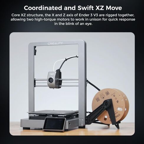 Official Creality Ender 3 V3 3D Printer with 600mm/s Printing Speed, Upgraded with Core XZ Motion System Clog-Free Extrusion 60W 300℃ Hotend Heater Auto Leveling Build Volume 8.66x8.66x9.84 inch in Saudi Arabia