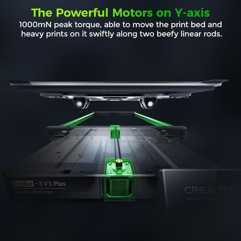 Official Creality Ender 3 V3 3D Printer with 600mm/s Printing Speed, Upgraded with Core XZ Motion System Clog-Free Extrusion 60W 300℃ Hotend Heater Auto Leveling Build Volume 8.66x8.66x9.84 inch in Saudi Arabia