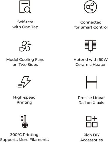 طابعة Creality Ender 3 V3 ثلاثية الأبعاد الرسمية مع سرعة طباعة 600 مم/ثانية، تم ترقيتها بنظام Core XZ Motion System، بثق خالٍ من الانسداد 60 وات 300 درجة مئوية، سخان Hotend ذو مستوى بناء تلقائي، حجم البناء 8.66 × 8.66 × 9.84 بوصة in Kuwait