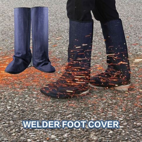 واقي حذاء لحام من قماش الدنيم Fullsheild، واقيات أحذية سلامة اللحام، أغطية أحذية وأحذية مقاومة للحريق in Kuwait
