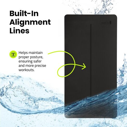 Extra Wide Yoga Mat for Men Women (72"L x 36"W) Non Slip Fitness & Exercise Mat with Alignment Marks for Yoga, Pilates, Floor Workouts in Saudi Arabia