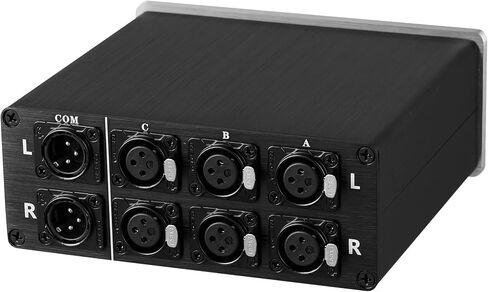 1 to 3 XLR Audio Switch, 3-Channel Stereo Passive Selector, Balanced Signal Converter with Volume Control (XLR 3-1VOL) in Kuwait