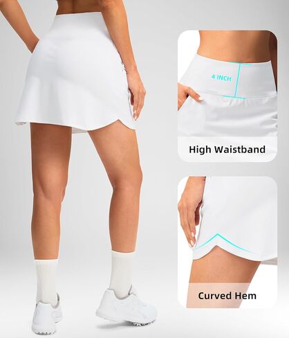 SANTINY Golf Skirts for Women Tennis Skirt High Waisted Skorts for Woman Athletic Pickleball Casual Skort with Pockets in Kuwait