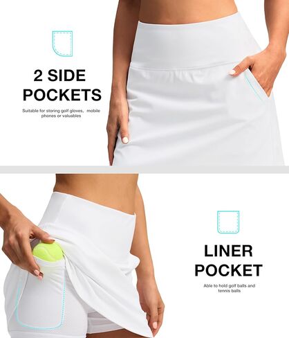 SANTINY Golf Skirts for Women Tennis Skirt High Waisted Skorts for Woman Athletic Pickleball Casual Skort with Pockets in Kuwait