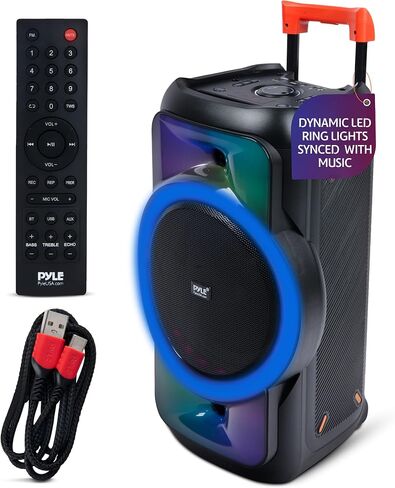 Pyle Audio Large Bluetooth Party Speaker - Big Bluetooth Speaker with True Wireless Stereo System - Enjoy Powerful Bass and Clear Treble - Portable Big Speaker - PPHP1979-160W in Saudi Arabia