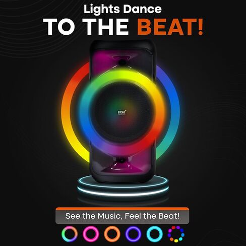 Pyle Audio Large Bluetooth Party Speaker - Big Bluetooth Speaker with True Wireless Stereo System - Enjoy Powerful Bass and Clear Treble - Portable Big Speaker - PPHP1979-160W in Saudi Arabia