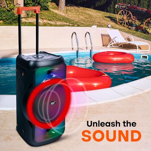 Pyle Audio Large Bluetooth Party Speaker - Big Bluetooth Speaker with True Wireless Stereo System - Enjoy Powerful Bass and Clear Treble - Portable Big Speaker - PPHP1979-160W in Saudi Arabia