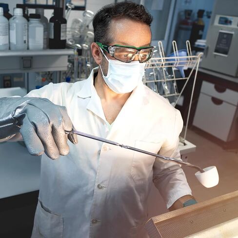 بوتقة بورسلين معمل من باتيكل مع غطاء سعة 10 مل لفصول المختبر لتسخين المركبات الكيميائية، 15 قطعة، أبيض in Kuwait