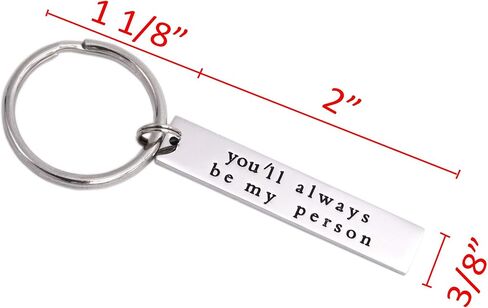 You're My Person You’ll Always Be My Person Keychain Best Friend in Saudi Arabia
