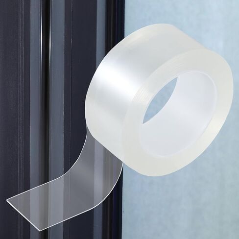 Transparent Window Weather Sealing Tape, 1.2IN x 16FT, Clear Window Draft Isolation Sealing Film Tape for Door Draft Stopper Adhesive Tape, Doors Windows and Shower Glass Gaps in Kuwait