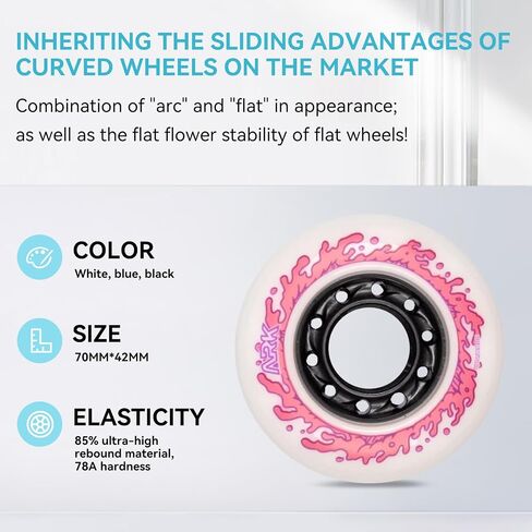 ARK Ride FREESKATES,Adopt Integrated Bracket, Maple Deck, high Elastic arc Wheel, Professional Split Skateboard Drift Board in Saudi Arabia