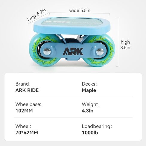 ARK Ride FREESKATES,Adopt Integrated Bracket, Maple Deck, high Elastic arc Wheel, Professional Split Skateboard Drift Board in Saudi Arabia
