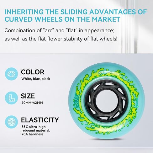 ARK Ride FREESKATES,Adopt Integrated Bracket, Maple Deck, high Elastic arc Wheel, Professional Split Skateboard Drift Board in Saudi Arabia