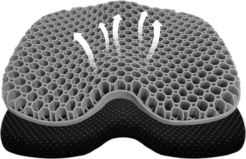 Kayak Seat Cushion, Thicken Anti Slip Waterproof Gel Kayak Seat, Portable Canoe Rowing Rubber Dinghy Pad for Stadium Sit in Kayak Inflatable Fishing Kayak Canoe Kayak Accessories in Kuwait