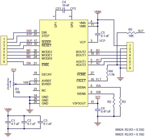 10 قطعة 8825 وحدة محرك متدرج سائق ، Aideepen 8825 وحدة A4988 لسلالم الطابعة ثلاثية الأبعاد 1.4 StepStick + بالوعة الحرارة in Kuwait