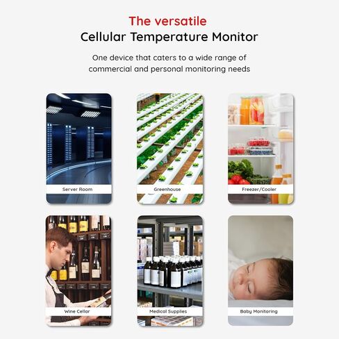 PRO Remote WiFi RV Temperature & Humidity Monitor Sensor. Lifetime Subscription Free, 24/7 Monitor, Unlimited Text, Free App & Email Alerts. Hygrometer for Greenhouse, Cold Storage & Labs in Saudi Arabia