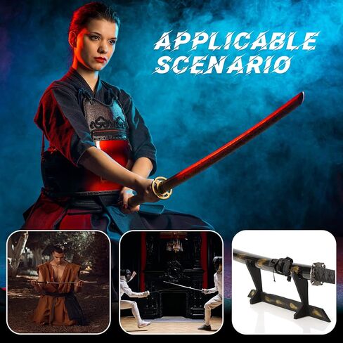 6 Pieces Sword Hook Wall Mount Samurai Sword Hanger for Wall Adjustable Wooden Sword Rack Decorative Katana Holder Martial Arts Weapon Stands Display with 6 Pcs Nails for Saber Tanto Rapier Cosplay in Kuwait