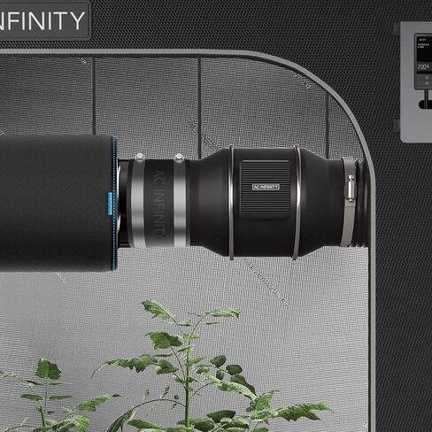 AC Infinity Noise Reduction Clamp 4-Inch, Duct Coupler with Stainless Steel Clamps, Flexible Rubber Coupling for Inline Fans and Carbon Filters in Growing and HVAC in Kuwait