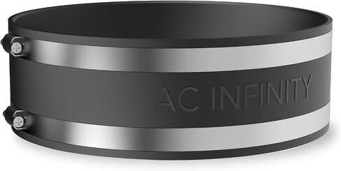AC Infinity Noise Reduction Clamp 4-Inch, Duct Coupler with Stainless Steel Clamps, Flexible Rubber Coupling for Inline Fans and Carbon Filters in Growing and HVAC in Kuwait
