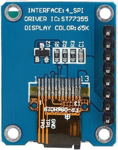 RedTagCanada 0.96 بوصة 8 Pin 8PIN IPS SPI HD 65K كامل اللون TFT وحدة ST7735 Drive IC 160 * 80 شاشة LCD 3.3 فولت SPI واجهة لاردوينو in Saudi Arabia