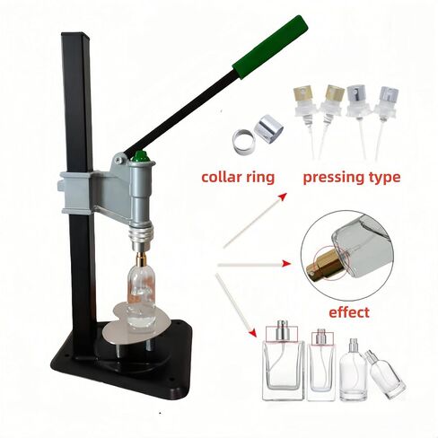 Manual Bench Bottle Capper Machine,Manual Detachable Crimping Tool Collar Press Capping Machine,13-15mm Perfume Spray Glass Bottle Capper Crimper in Saudi Arabia