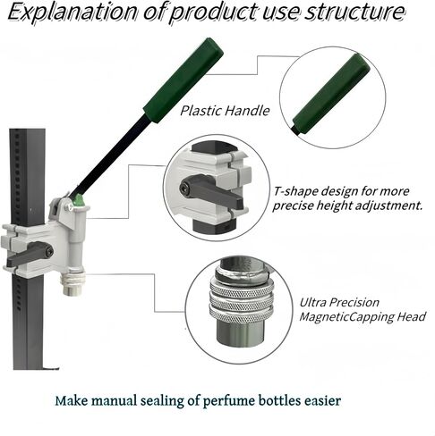 Manual Bench Bottle Capper Machine,Manual Detachable Crimping Tool Collar Press Capping Machine,13-15mm Perfume Spray Glass Bottle Capper Crimper in Saudi Arabia