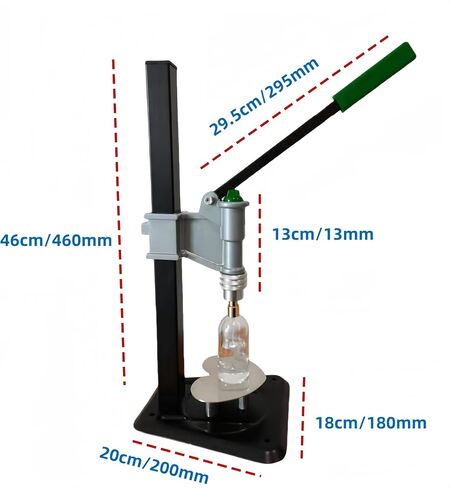 Manual Bench Bottle Capper Machine,Manual Detachable Crimping Tool Collar Press Capping Machine,13-15mm Perfume Spray Glass Bottle Capper Crimper in Saudi Arabia