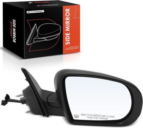 A-Premium Driver Side Power Door Mirror - Compatible with Jeep Compass 2017-2023 - Heated Manual Folding Black Outside Rear View Mirror in Saudi Arabia