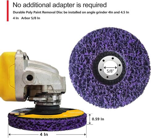 10PCS Strip Discs for Angle Grinder Paint Scraper Rust Remover for Metal, 4 Inch Paint Stripper Abrasive Wheel Surface Polish Clean Tool in Saudi Arabia