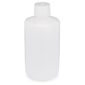 Globe Scientific 7070250 Diamond RealSeal Narrow Mouth LDPE Bottle with PP Closure, 250mL Capacity, Pack of 12