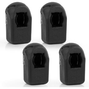Gas Strut End Fittings for 10mm Ball-Stud (10 Pack) M6 Female Thread Brass Insert, RT-60-00008, Black Color