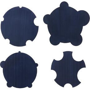 Cabinet Scraper Burnisher with 4 Piece Multi-Shaped Scraper Set 2 Rectangle 1 Curved (Convex and Concave) and 1 Gooseneck Scraper
