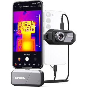 TOPDON TS001 256x192 IR Resolution Thermal Camera for Android, Thermal Night Vision Monocular Thermal Imager with 9mm Adjustable Focus Lens, Infrared Test Report, -4°F~1022°F TEM Range