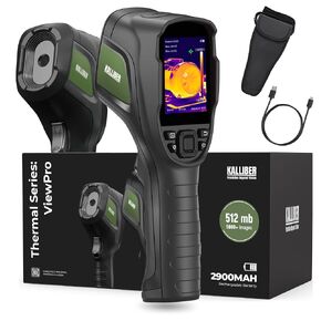 Thermal Imaging Camera - 320 x 240 Screen Resolution, Inbuilt Storage 5000+ Images, 15 Hour Battery Handheld - 25Hz Infrared Camera, High/Low Temp Alarm, HVAC, Inspection & Electrical Faults