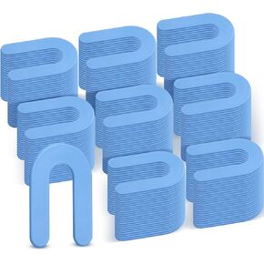 Thyle 1500 Pcs Horseshoe Shims Tile Spacers Blue Tile Spacers 1/16 Inch Structural U Shape Plastic Shims for Leveling