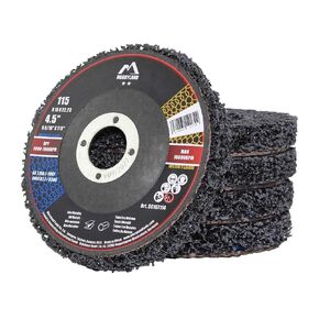 Merryland Strip Disc 5 inch Paint Rust Remover Disc for Angle Grinder, 5inch Purple Strip Wheel 5 Pack, Stripping Wheel Stripper Wheel INOX Stainless Steel Iron Universal, Craft-Line SB108114-05
