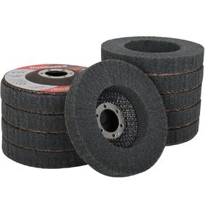 15Pcs 180# 320# 600# Scour Flap Disc 4 1/2 Inch Angle Grinder Attachment for Metal & Wood Scouring Pads Polishing Wheel Sanding Disc Paint Rust Remover