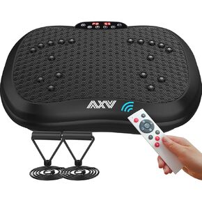 AXV Vibration Plate Exercise Machine Whole Body Workout Portable Mini Vibrate Fitness Platform Lymphatic Drainage Machine for Weight Loss Shaping Toning Wellness Home Gyms Workout (Mini)