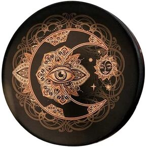 Handmade Shamanic Drum Exquisite Crafted, Multipurpose with Deep Sound for Healing and Chakra Balancing (1)
