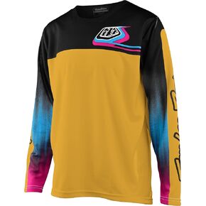 قميص جيرسي من Troy Lee Designs لركوب الدراجات MTB Bike Mountain Bike للشباب، جيرسي Sprint (ذهبي، SM) in Kuwait