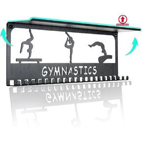 Non-Slip Medal Hanger Display Trophy Shelf,Medal Hanger Display for Wall with 16inchL,Race Medal Display Upgraded Medal Holder Display for gymanstics,Race,Soccer,Swim