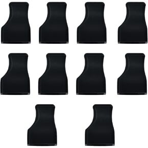 10pcs Coffee Syrup Pump Tip Covers, Black Rubber Syrup Caps Portable Practical Pourer Cap for Syrup Pump Pour Dispenser Oil Liquor Bottle Clean Preserved