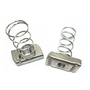 LMParts (Qty 10) 3/8-16 Stainless Steel Spring Nuts for Unistrut Channel P1008SS #4121