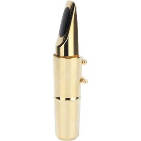 Brass Sax Mouthpiece, Tenor Saxophone Mouthpiece Metal Sax Mouthpiece Lightweight Smooth for Concert for Practice(5 breaths)