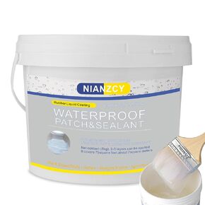 Liquid Waterproof Sealant Invisible Waterproof Agent Transparent Repairing Leak Waterproof Adhesive, Indoor & Outdoor Waterproof (12.3 OZ)