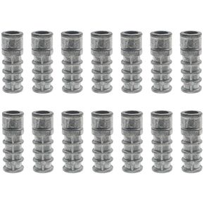 14 PCS Lag Shield Anchor 3/8 * 1-3/4" Short Lag Masonry Anchors Hole Zinc Alloy Lag Expansion Shields Suitable for Medium-Sized Concrete Projects