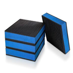 Fstop Labs 4 Pack Anti Vibration Pads 4'' X 4'' X 7/8" Heavy Duty EVA Anti Vibration Washing Machine Support, Vibration Damping Pads for Air Compressor, Washing Machine, Treadmill, HVAC