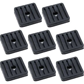 MY MIRONEY 8 Pack Anti Vibration Pads Air Conditioner Rubber Vibration Isolator Square Rubber Vibration Absorber 1.77" x 1.77" x 0.31"